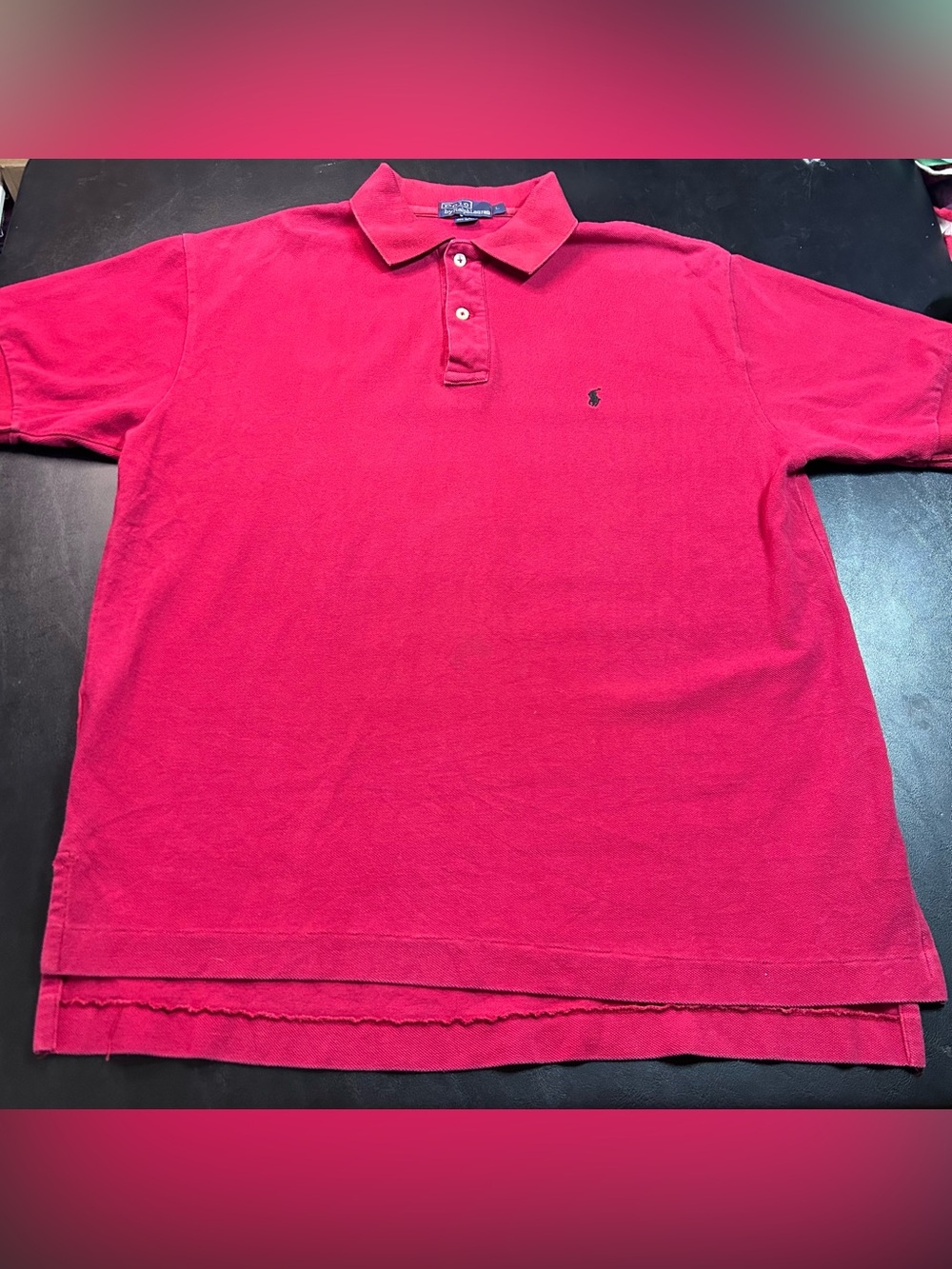 Ralph Lauren Men's Bright Red Polo Shirt